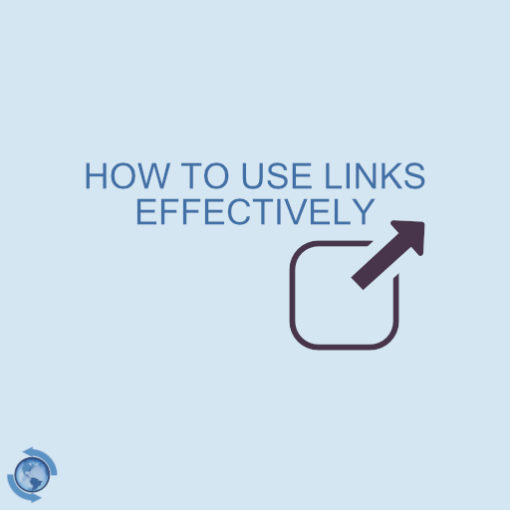 use links effectively
